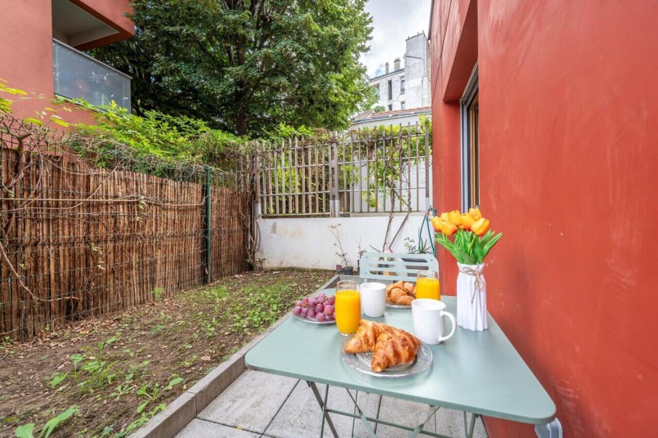 Superbe Appartement 1Min Metro7 Rez-De-Chaussee Aubervilliers Exterior photo